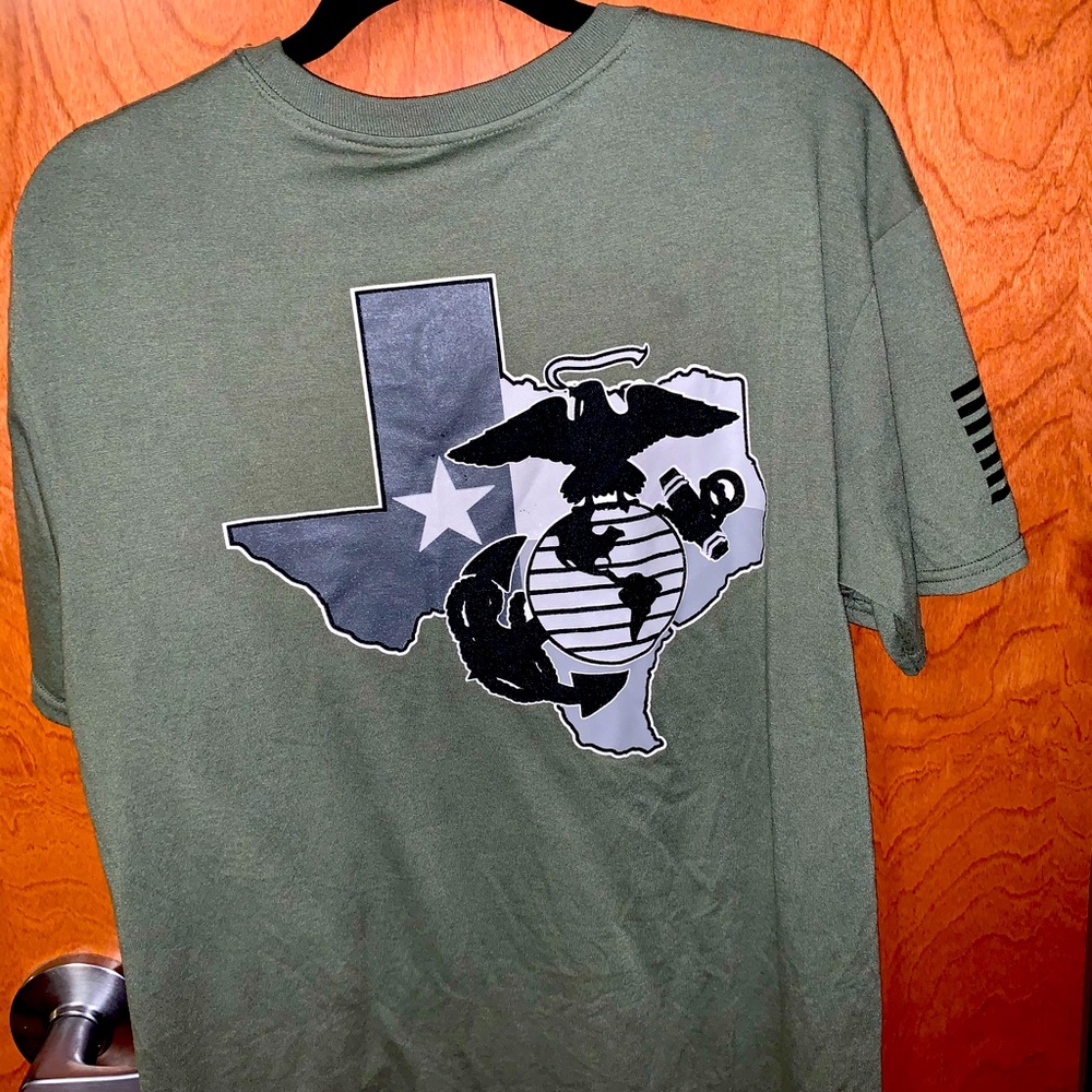 Marines green t shirt